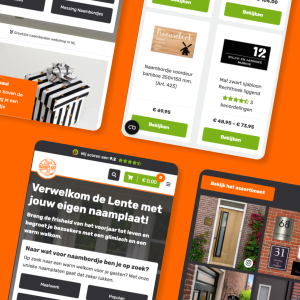 Zelf producten ontwerpen in webshop van Mijnnaamplaat.nl