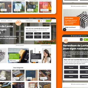 Zelf producten ontwerpen in webshop van Mijnnaamplaat.nl