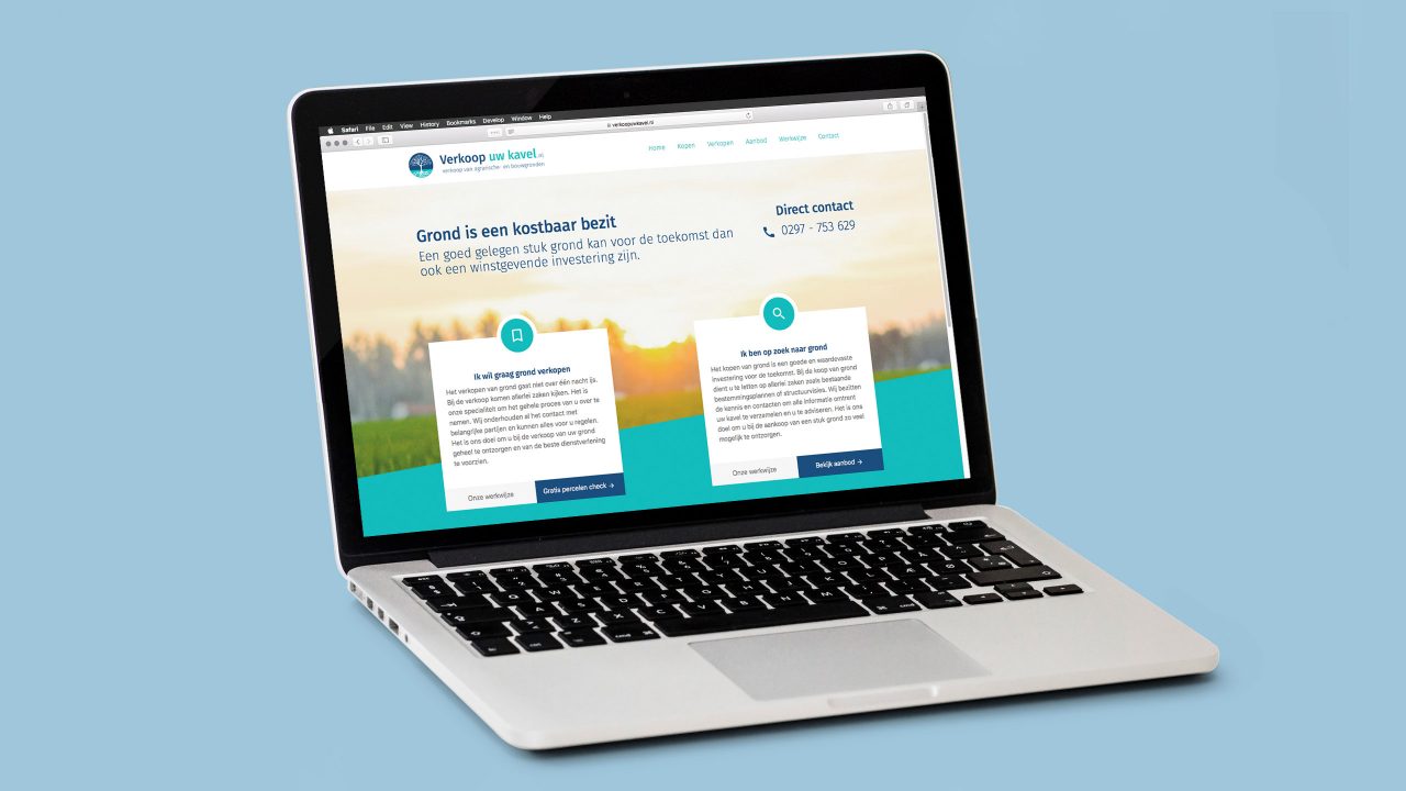 VerkoopuwKavel.nl website